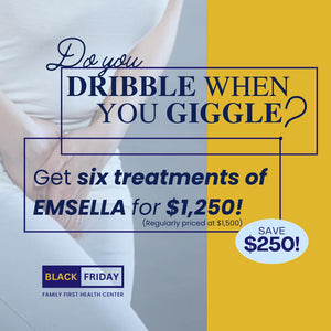 Get six treatments of Emsella for $1,250. Save $250!
